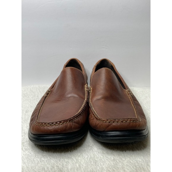 Cole Haan Mens Venetian II Loafers Brown Leather Slip On Dress Shoes 12 M Preppy - Picture 3 of 10